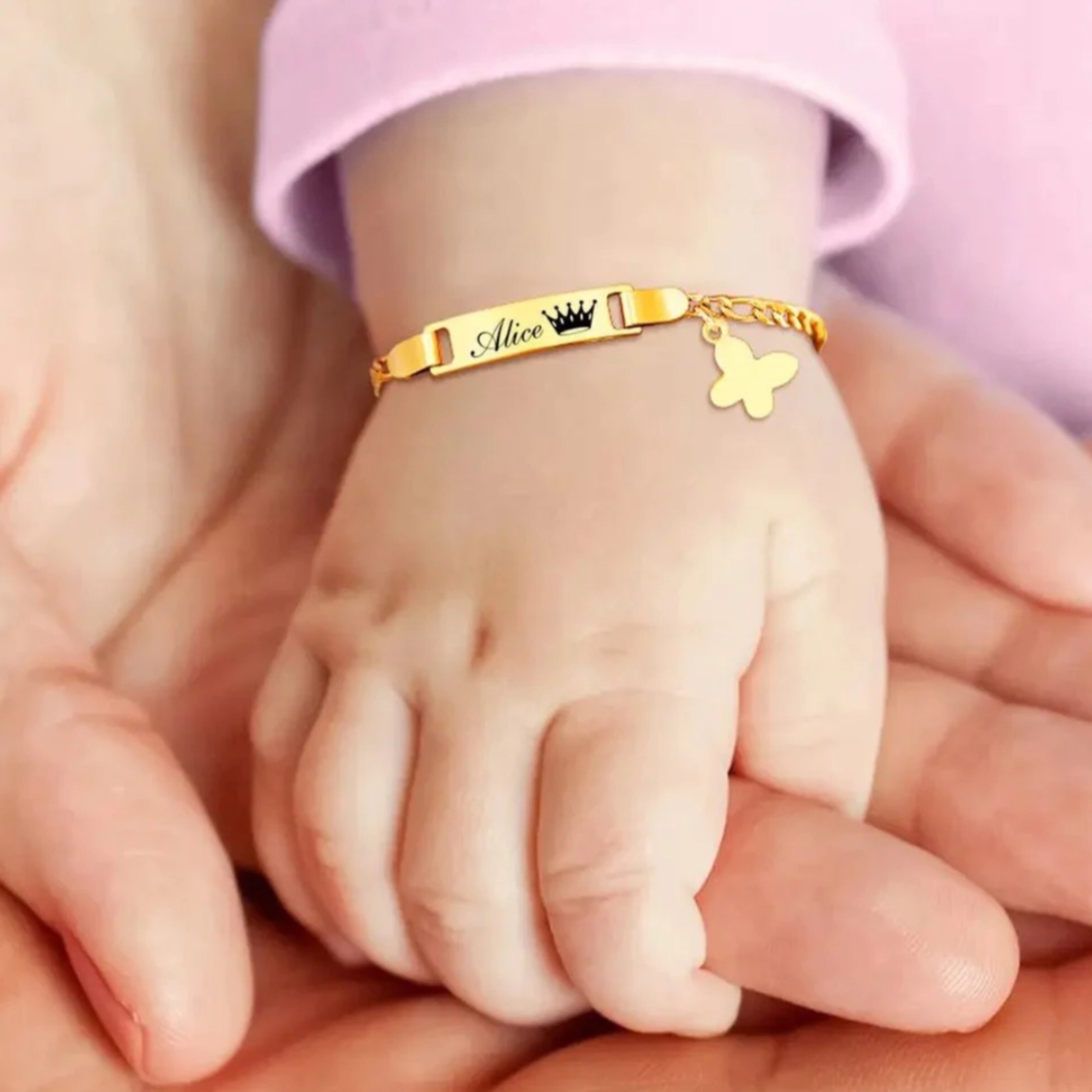 Customized Baby Name Bracelet