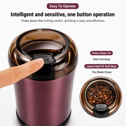 200W Electric Coffee Grinder 300ml – Multi-Purpose Coffee, Spice & Nut Grinder