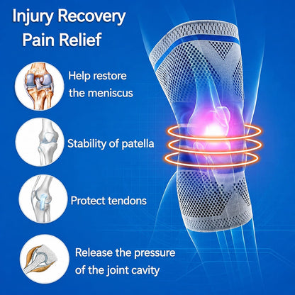 Medical Grade Knee Brace for Men & Women – Compression Support Sleeve with Gel Padding