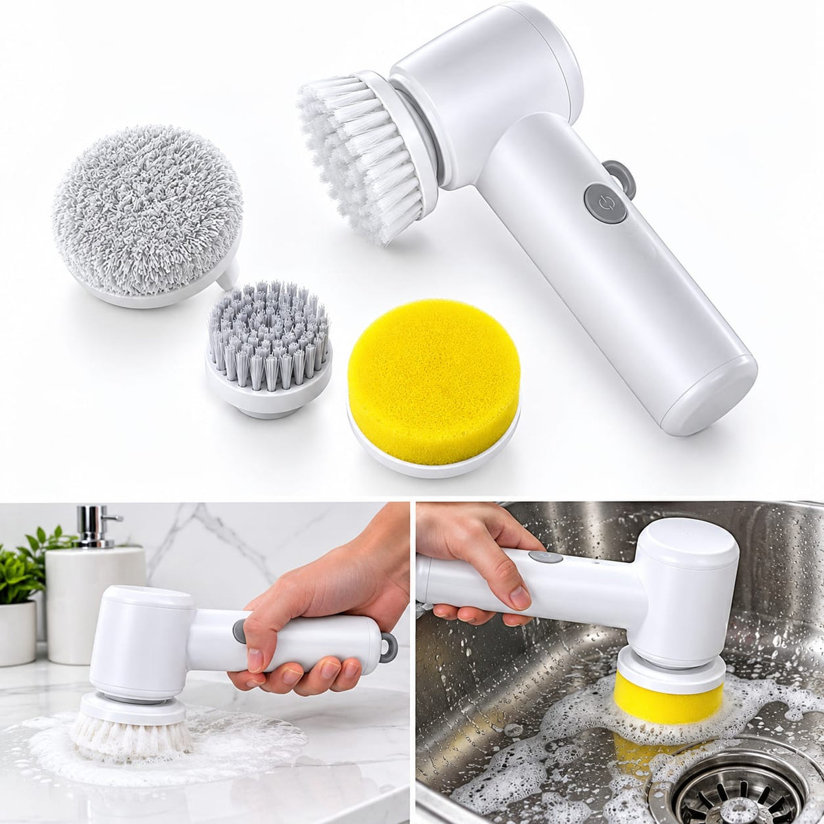 🧽 Cleaning Magic Electric Brush – 5-in-1 Cordless Scrubbing Cleaner